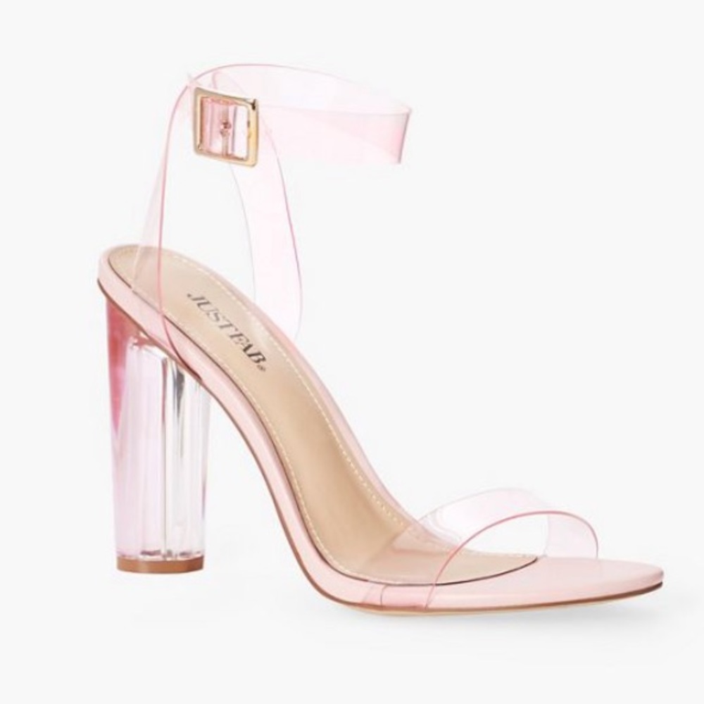 Rose Transparent Heels